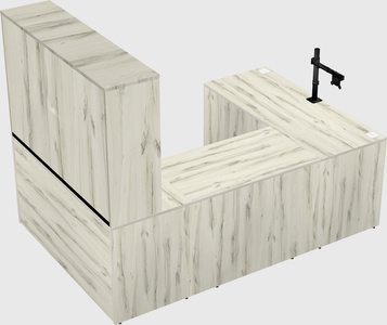 U-shaped desk