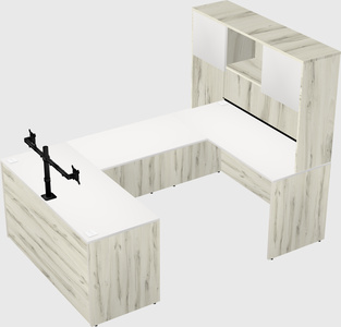 U-shaped desk