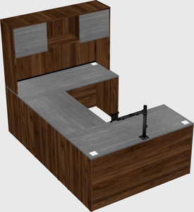 U-shaped desk