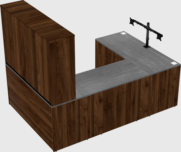U-shaped desk