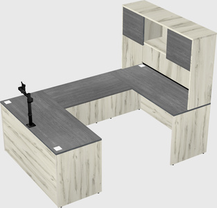 U-shaped desk
