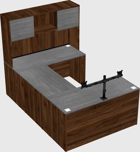 U-shaped desk