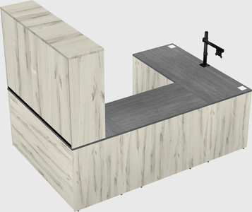 U-shaped desk