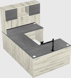 U-shaped desk