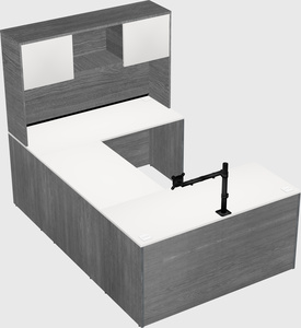 U-shaped desk