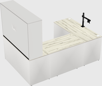 U-shaped desk