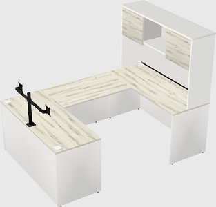 U-shaped desk