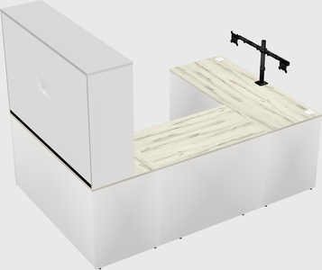 U-shaped desk