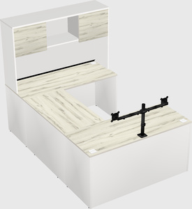 U-shaped desk