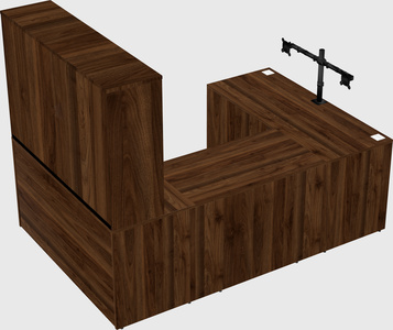 U-shaped desk