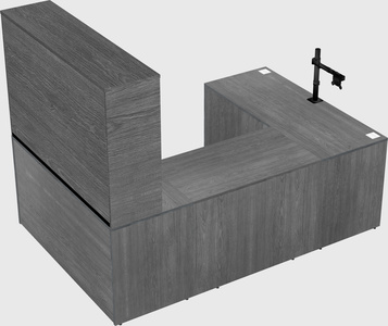 U-shaped desk