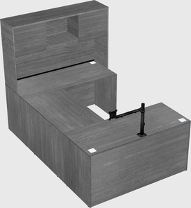 U-shaped desk