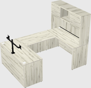 U-shaped desk