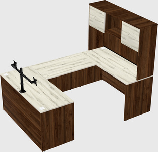 U-shaped desk