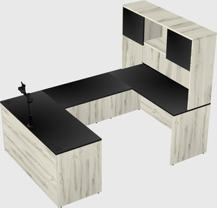 U-shaped desk
