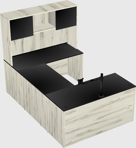 U-shaped desk