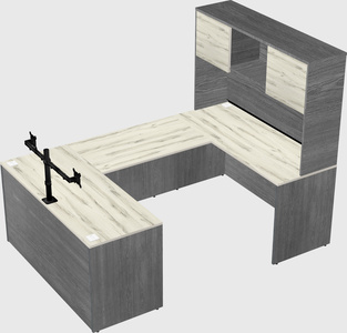 U-shaped desk