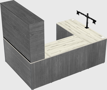 U-shaped desk