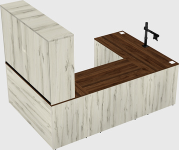 U-shaped desk