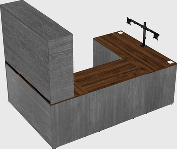 U-shaped desk