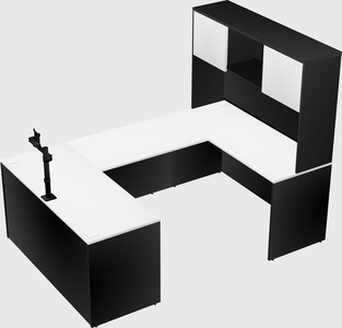 U-shaped desk