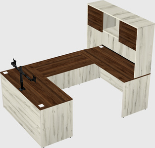 U-shaped desk