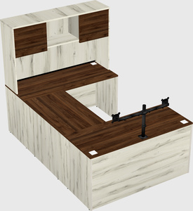 U-shaped desk