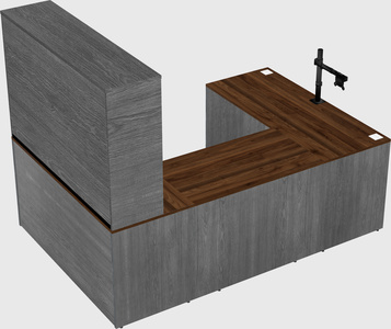 U-shaped desk
