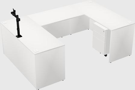 U-shaped desk