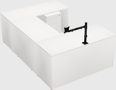 U-shaped desk