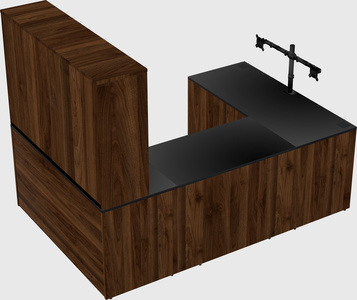 U-shaped desk