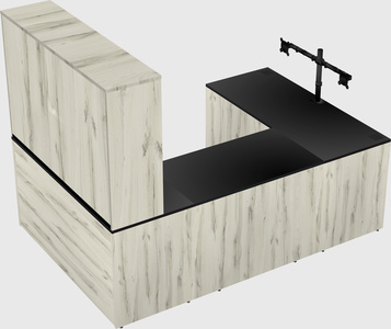 U-shaped desk