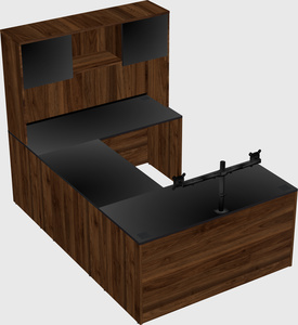 U-shaped desk