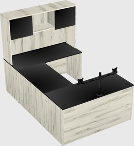 U-shaped desk