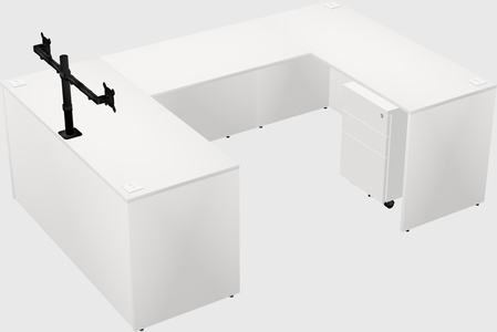 U-shaped desk