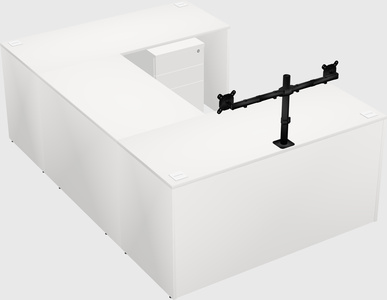 U-shaped desk