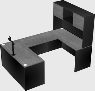 U-shaped desk