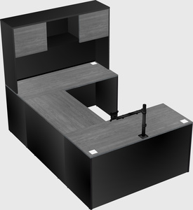 U-shaped desk