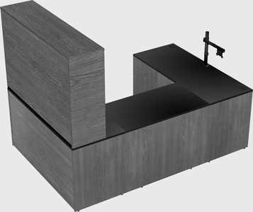 U-shaped desk