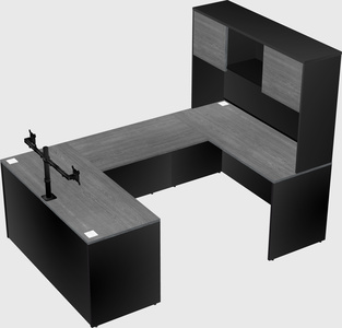 U-shaped desk
