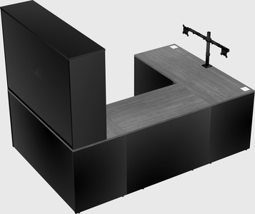U-shaped desk