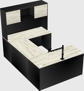 U-shaped desk