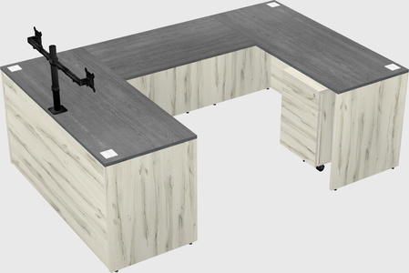 U-shaped desk