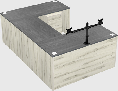 U-shaped desk