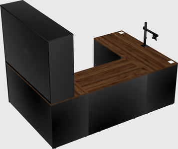 U-shaped desk