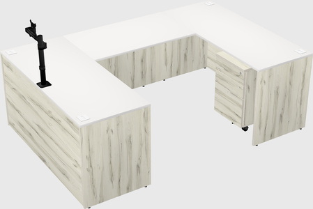 U-shaped desk