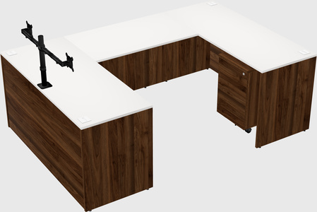 U-shaped desk