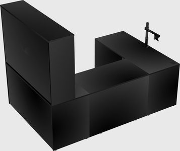 U-shaped desk