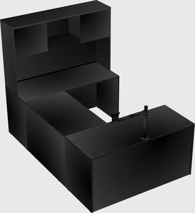 U-shaped desk