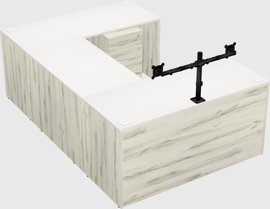 U-shaped desk